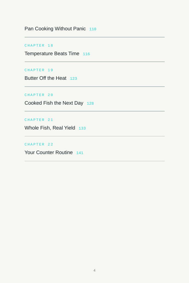 Interior page preview about cooking by thickness and temperature